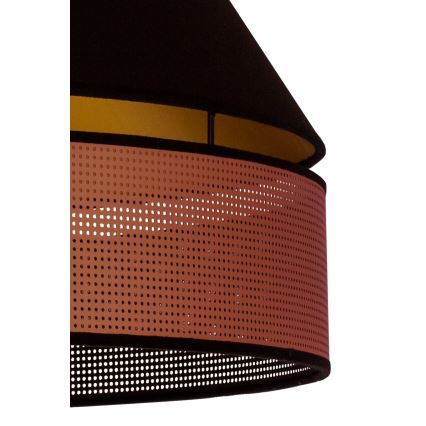 Duolla - Пендел COPPER SHINY 1xE27/15W/230V Ø 60 см черен/меден