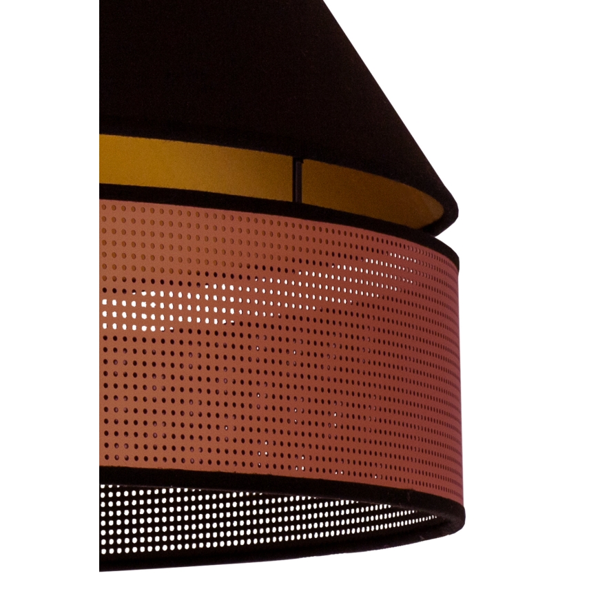 Duolla - Пендел COPPER SHINY 1xE27/15W/230V Ø 60 см черен/меден