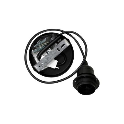 Duolla - Пендел COPPER SHINY 1xE27/15W/230V Ø 60 см черен/меден