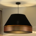 Duolla - Пендел COPPER SHINY 1xE27/15W/230V Ø 60 см черен/меден