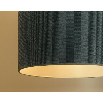 Duolla - Пендел CORDUROY 1xE27/15W/230V Ø 40 см светлосин