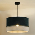 Duolla - Пендел DOUBLE 1xE27/15W/230V Ø 40 см зелен/сив