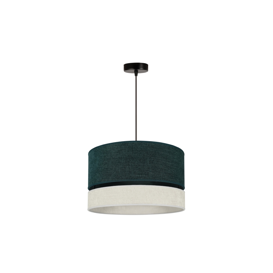 Duolla - Пендел DOUBLE 1xE27/15W/230V Ø 40 см зелен/сив