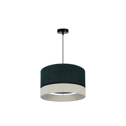 Duolla - Пендел DOUBLE 1xE27/15W/230V Ø 40 см зелен/сив