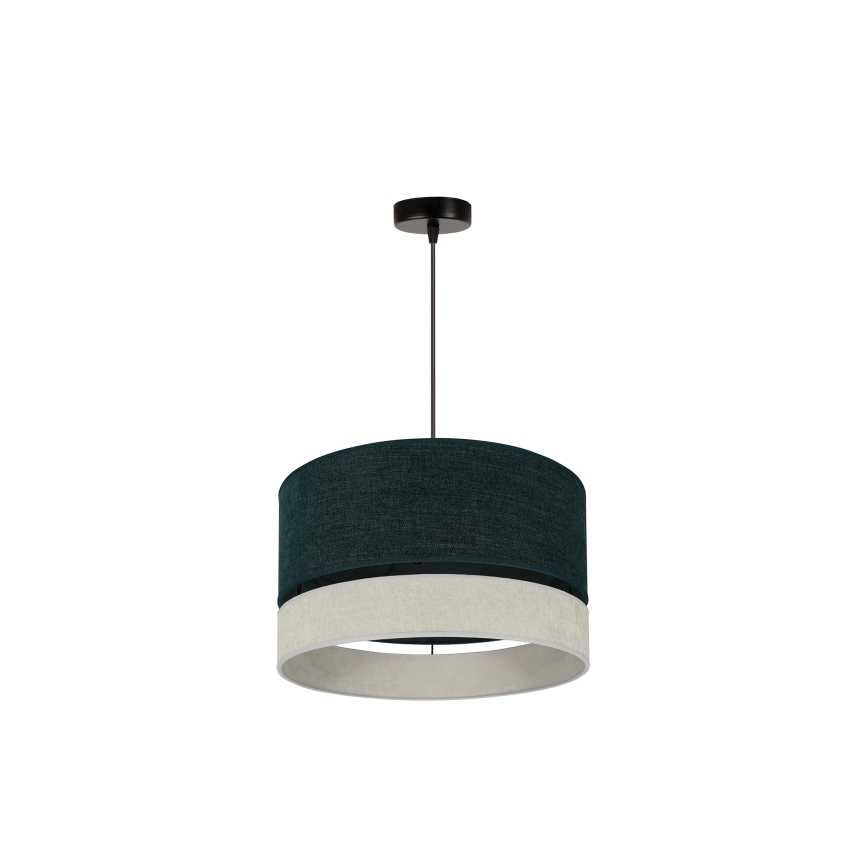Duolla - Пендел DOUBLE 1xE27/15W/230V Ø 40 см зелен/сив