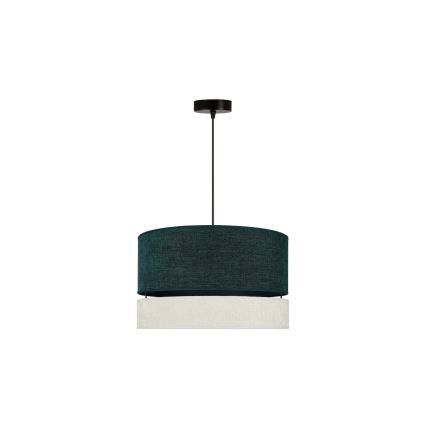 Duolla - Пендел DOUBLE 1xE27/15W/230V Ø 40 см зелен/сив