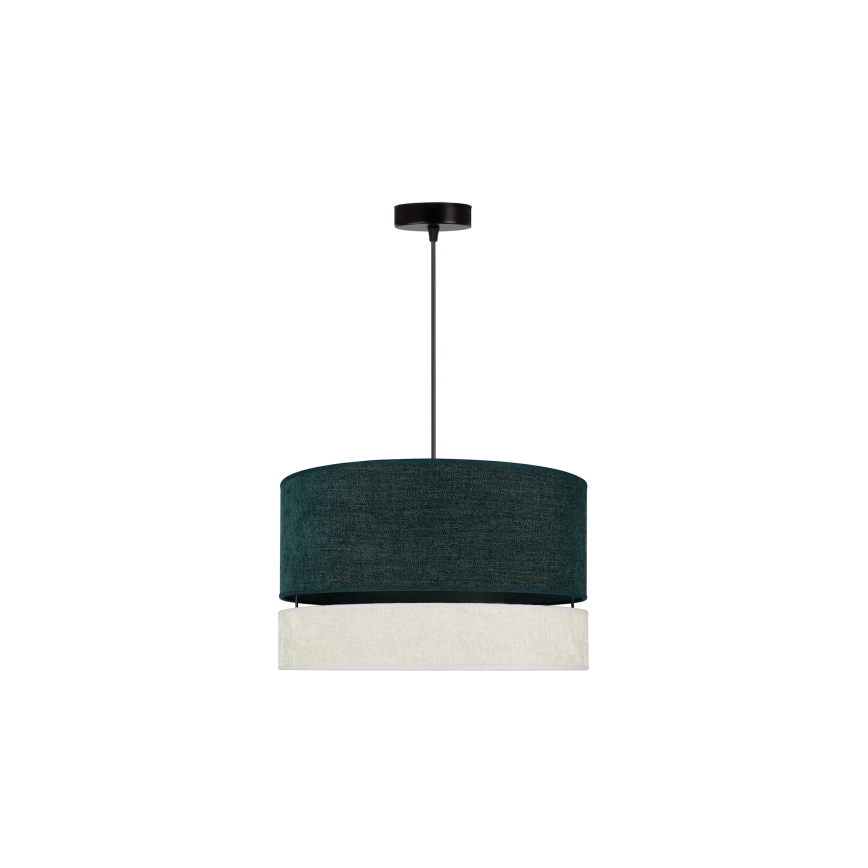 Duolla - Пендел DOUBLE 1xE27/15W/230V Ø 40 см зелен/сив