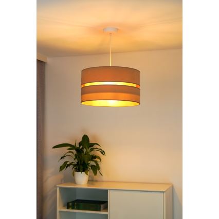Duolla - Пендел DUO 1xE27/15W/230V Ø 40 см бежов