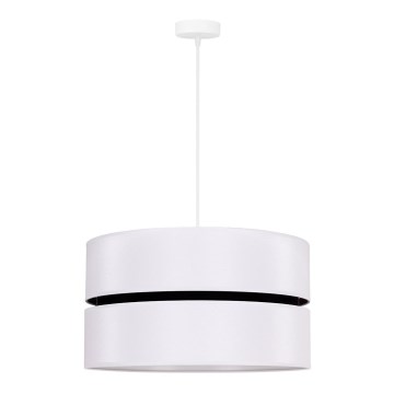 Duolla - Пендел DUO 1xE27/15W/230V Ø 40 см бял/черен