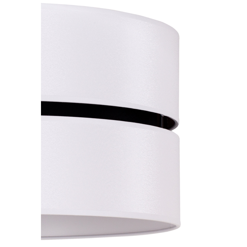 Duolla - Пендел DUO 1xE27/15W/230V Ø 40 см бял/черен