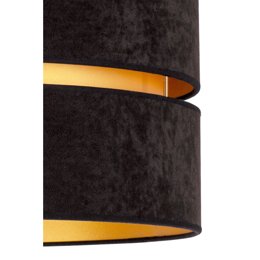 Duolla - Пендел DUO 1xE27/15W/230V Ø 40 см черен/златист