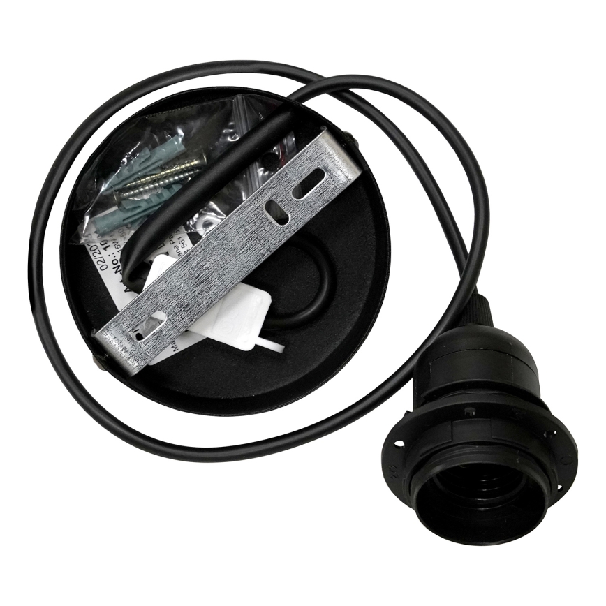 Duolla - Пендел DUO 1xE27/15W/230V Ø 40 см черен/златист