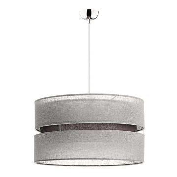 Duolla - Пендел DUO 1xE27/15W/230V Ø 40 см сив