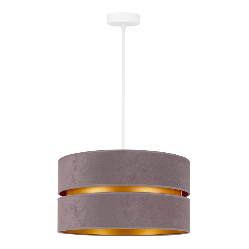Duolla - Пендел DUO 1xE27/15W/230V Ø 40 см сив