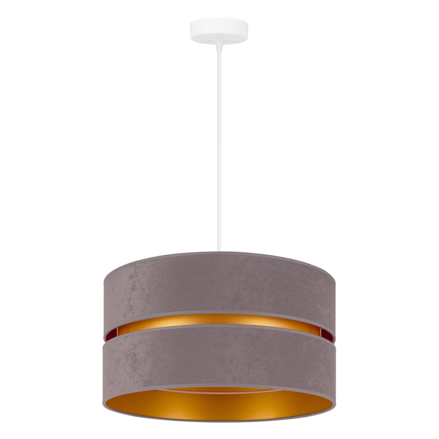 Duolla - Пендел DUO 1xE27/15W/230V Ø 40 см сив