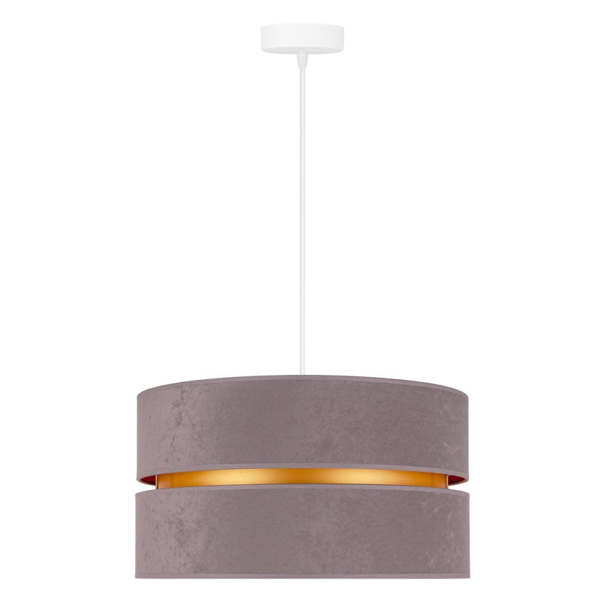 Duolla - Пендел DUO 1xE27/15W/230V Ø 40 см сив