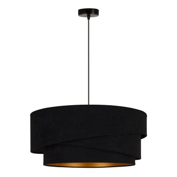 Duolla - Пендел KOBO 1xE27/15W/230V Ø 45 см черен/златист