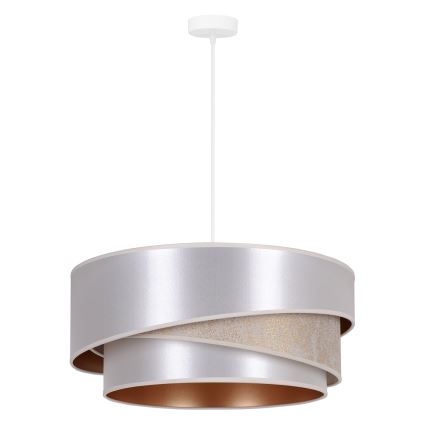Duolla - Пендел KOBO 1xE27/15W/230V Ø 45 см сребрист/златист