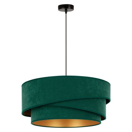 Duolla - Пендел KOBO 1xE27/15W/230V Ø 45 см зелен/златист