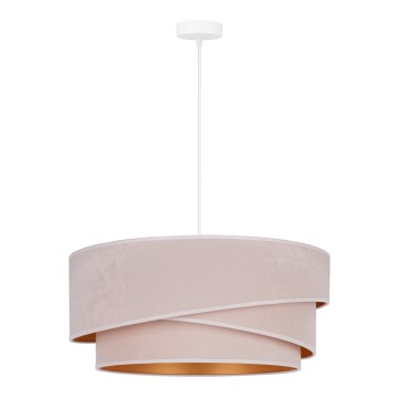 Duolla - Пендел KOBO 1xE27/15W/230V Ø 45 см кремав/златист