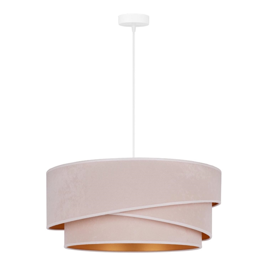 Duolla - Пендел KOBO 1xE27/15W/230V Ø 45 см кремав/златист