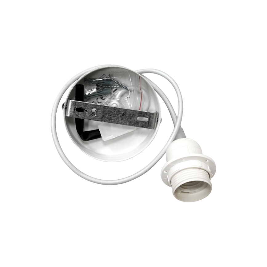 Duolla - Пендел KOBO ECO RECYCLING 1xE27/15W/230V Ø 45 см зелен/сив/кремав