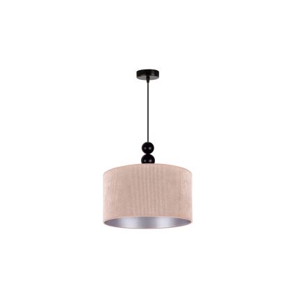 Duolla - Пендел LYON 1xE27/15W/230V Ø 40 см бежов