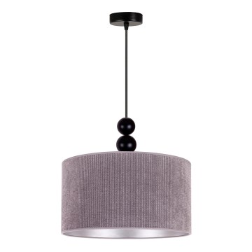 Duolla - Пендел LYON 1xE27/15W/230V Ø 40 см сив