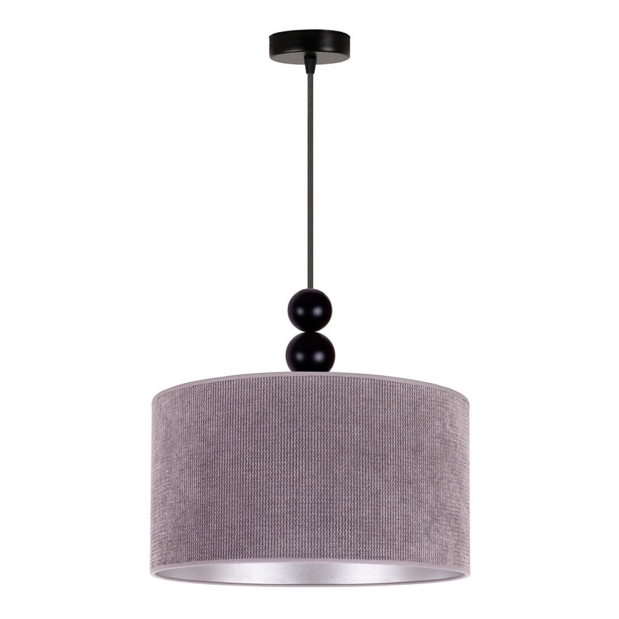 Duolla - Пендел LYON 1xE27/15W/230V Ø 40 см сив