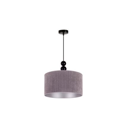 Duolla - Пендел LYON 1xE27/15W/230V Ø 40 см сив