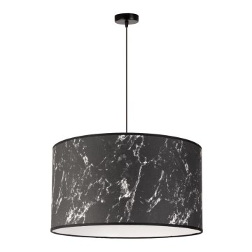 Duolla - Пендел MARBLE 1xE27/40W/230V Ø 45 см черен/бял