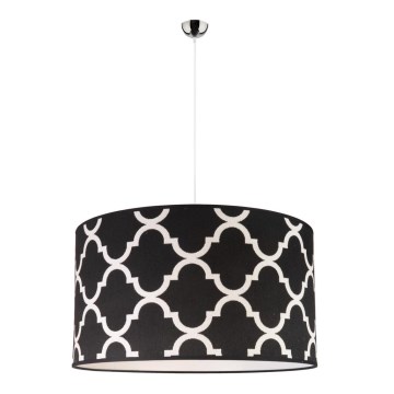 Duolla - Пендел MAROKO 1xE27/40W/230V Ø 45 см черен/бял