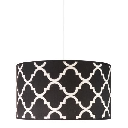 Duolla - Пендел MAROKO 1xE27/40W/230V Ø 45 см черен/бял