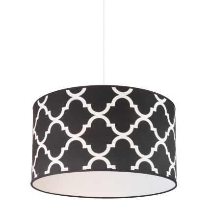 Duolla - Пендел MAROKO 1xE27/40W/230V Ø 45 см черен/бял