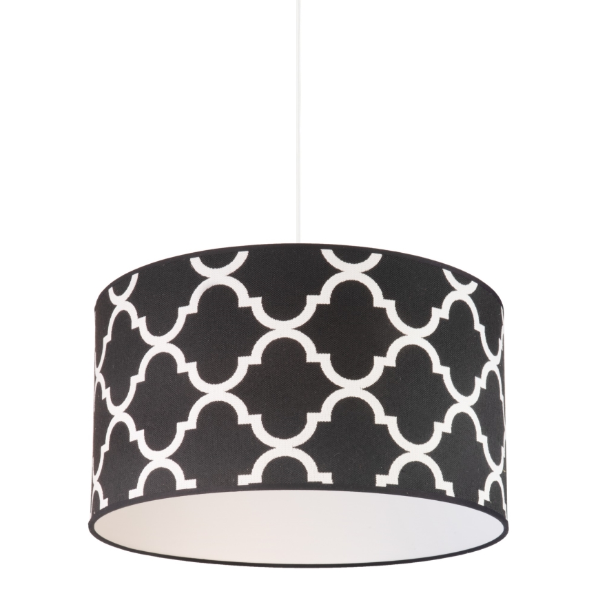 Duolla - Пендел MAROKO 1xE27/40W/230V Ø 45 см черен/бял