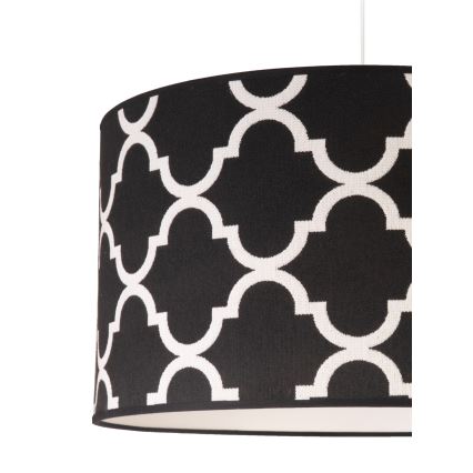 Duolla - Пендел MAROKO 1xE27/40W/230V Ø 45 см черен/бял