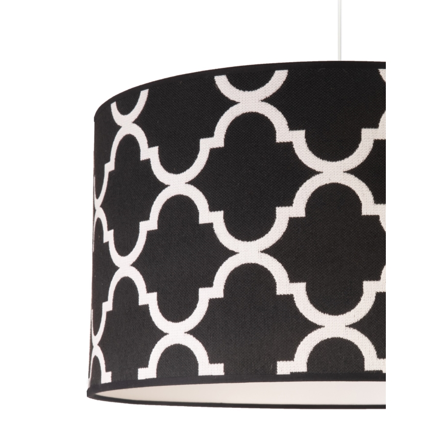 Duolla - Пендел MAROKO 1xE27/40W/230V Ø 45 см черен/бял