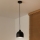 Duolla - Пендел на кабел IRONLINE 1xE27/15W/230V Ø 17 см, черен