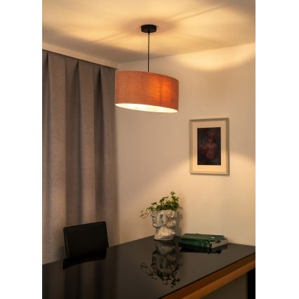 Duolla - Пендел OVAL 1xE27/15W/230V розов
