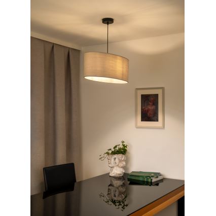 Duolla - Пендел OVAL 1xE27/15W/230V сив