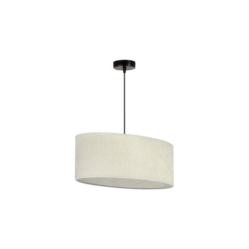 Duolla - Пендел OVAL 1xE27/15W/230V сив