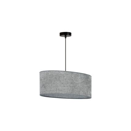 Duolla - Пендел OVAL 1xE27/15W/230V сив