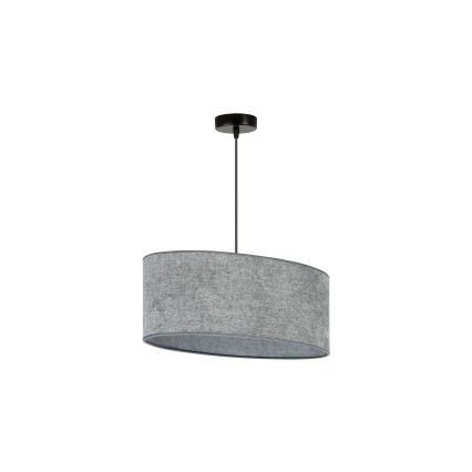 Duolla - Пендел OVAL 1xE27/15W/230V сив