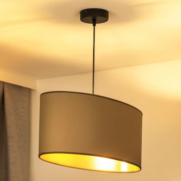 Duolla - Пендел OVAL VEGAN 1xE27/15W/230V бежов