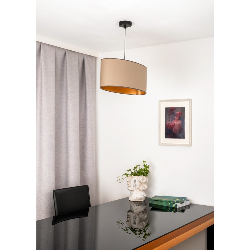 Duolla - Пендел OVAL VEGAN 1xE27/15W/230V бежов