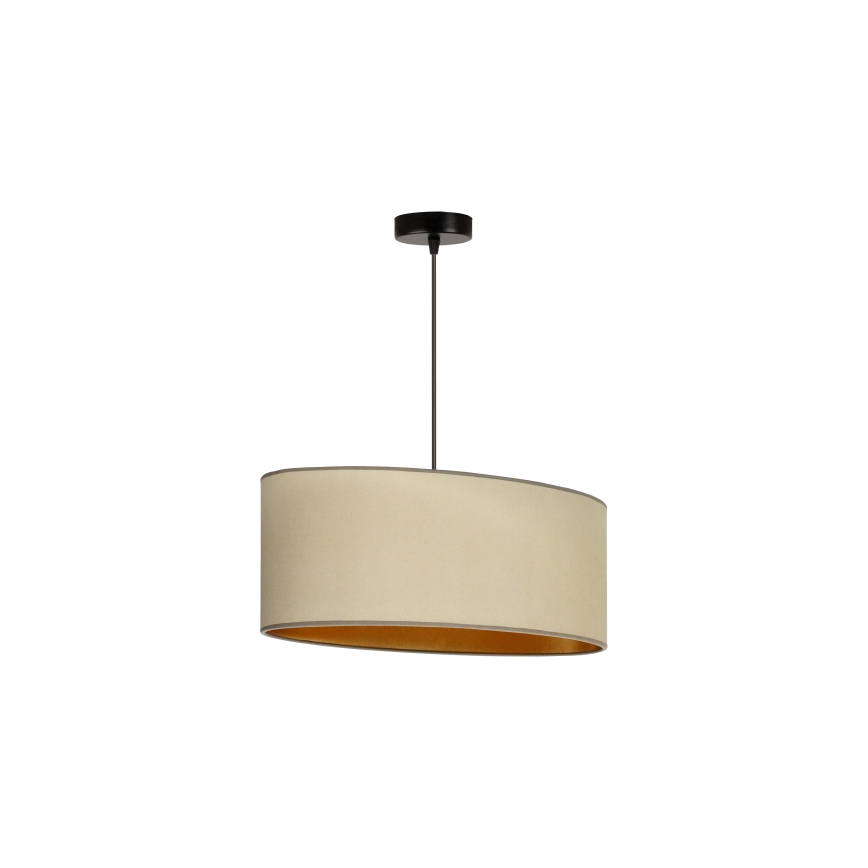 Duolla - Пендел OVAL VEGAN 1xE27/15W/230V бежов
