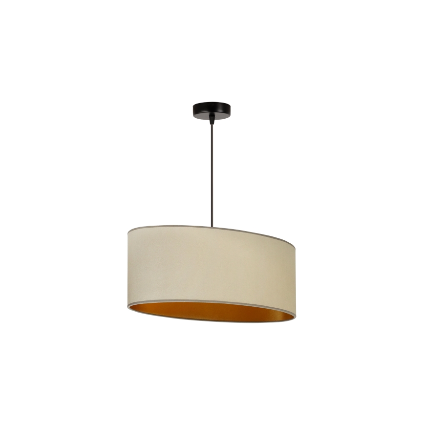 Duolla - Пендел OVAL VEGAN 1xE27/15W/230V бежов