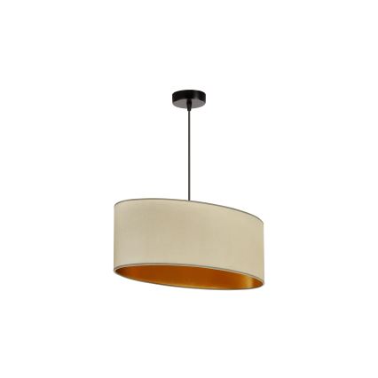 Duolla - Пендел OVAL VEGAN 1xE27/15W/230V бежов