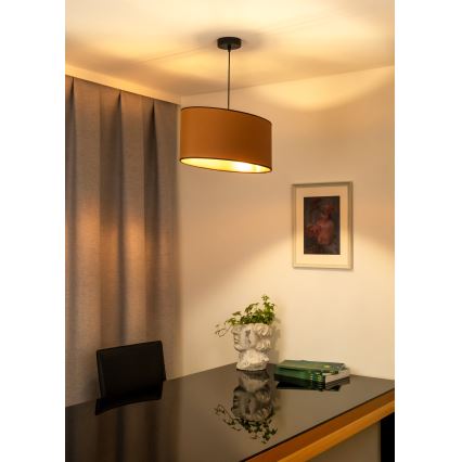 Duolla - Пендел OVAL VEGAN 1xE27/15W/230V кафяв