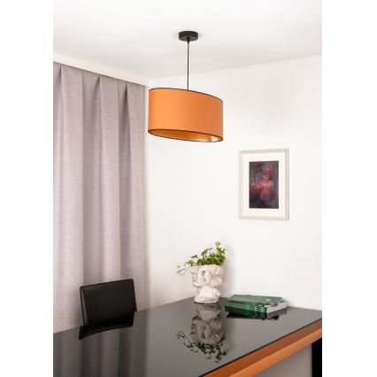 Duolla - Пендел OVAL VEGAN 1xE27/15W/230V кафяв